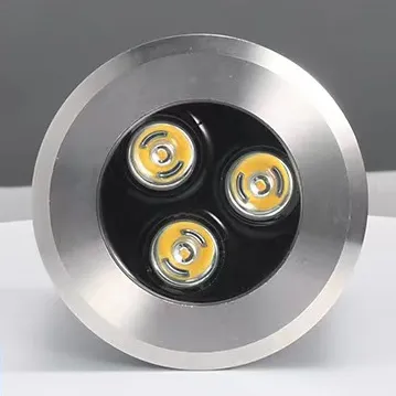 10Pack RGBW IP68 Waterproof Outdoor LED Underground Light 5W 24V Deck light Buried Lamp Spotlight for Pathway Driveway Garden Recessed Landscape with Stainless Steel Body PC Cover Tempering Glass Len