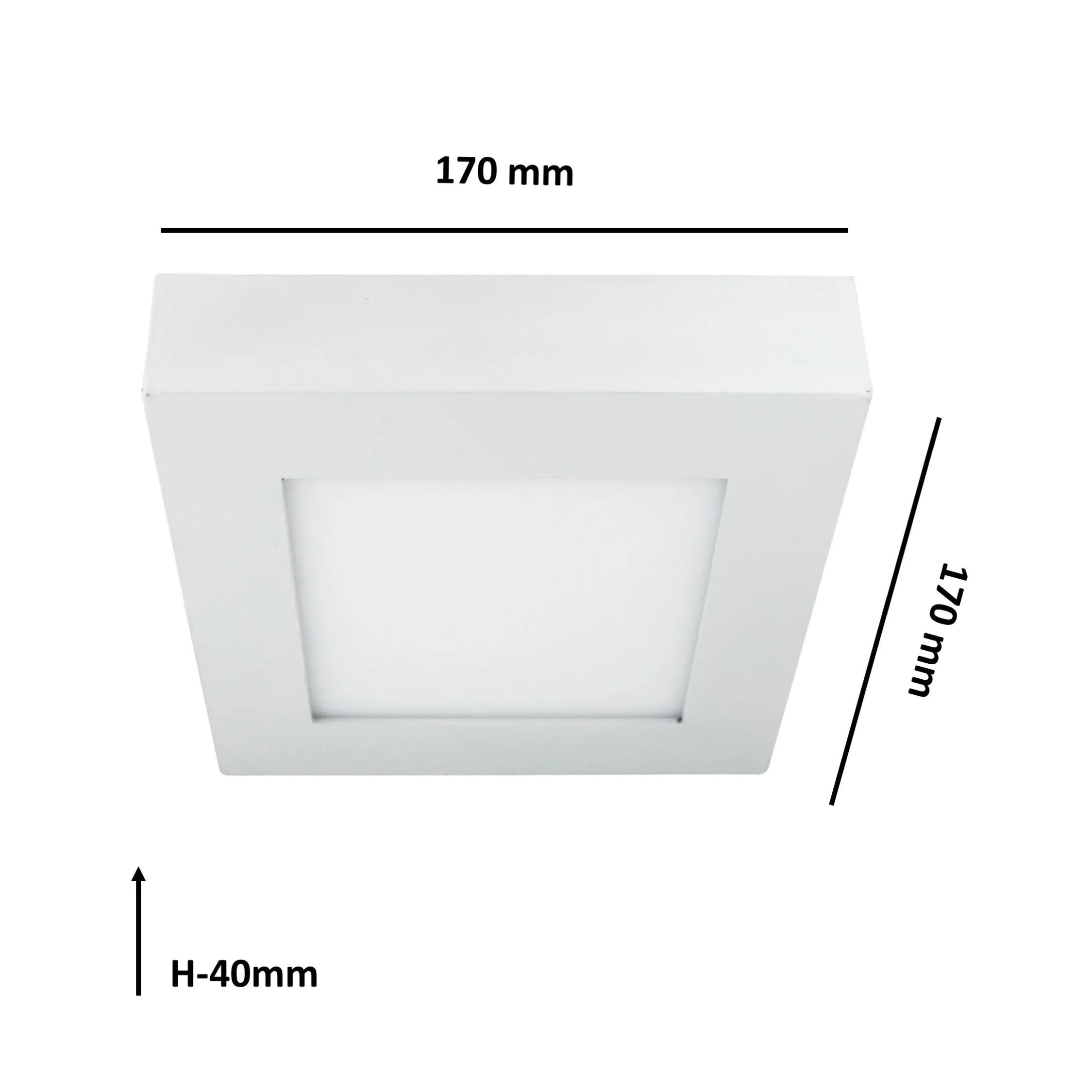 12w Square Smd Led Surface Panel 5018