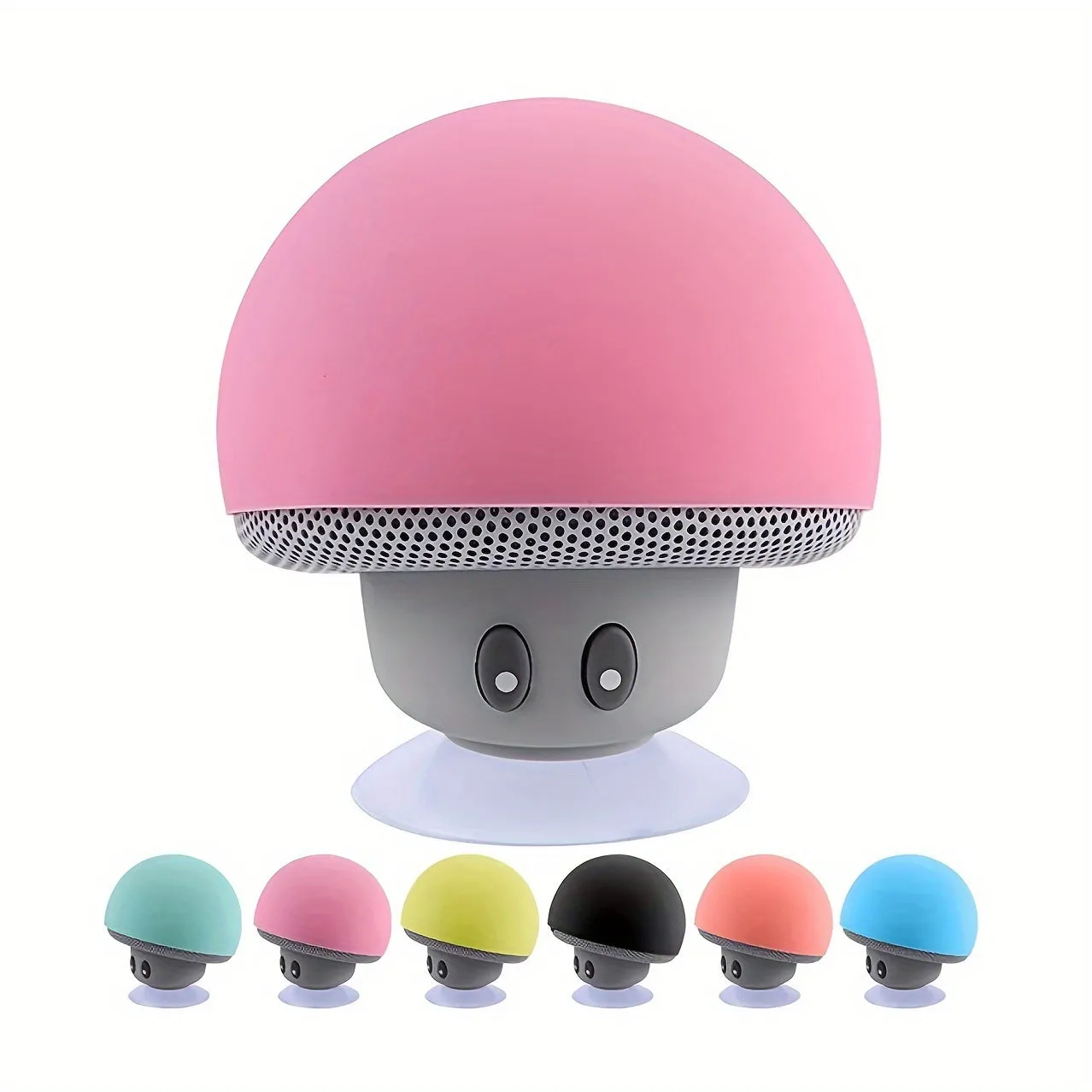 1pc Cute Little Mushroom Head Portable Wireless Speaker, Can Be Used As A Mobile Phone Stand, Small And Delicate