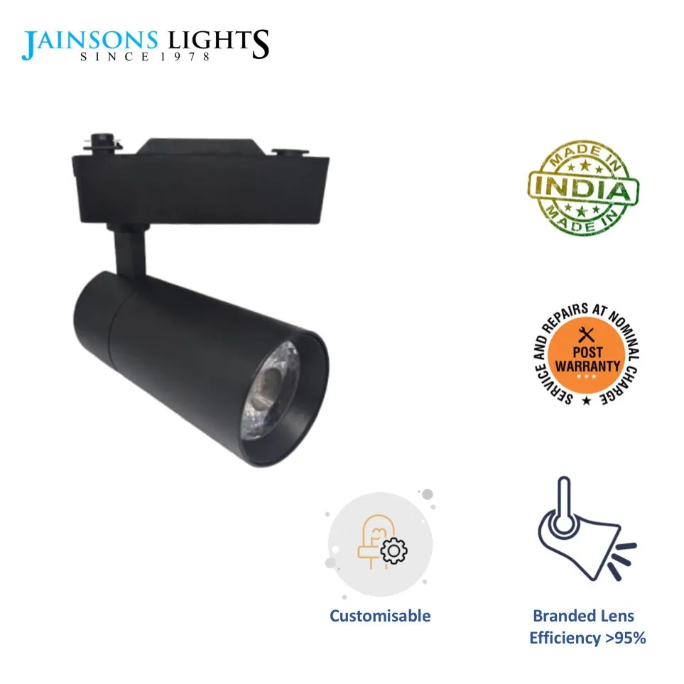 25w Cob Track Light 6007 Black body