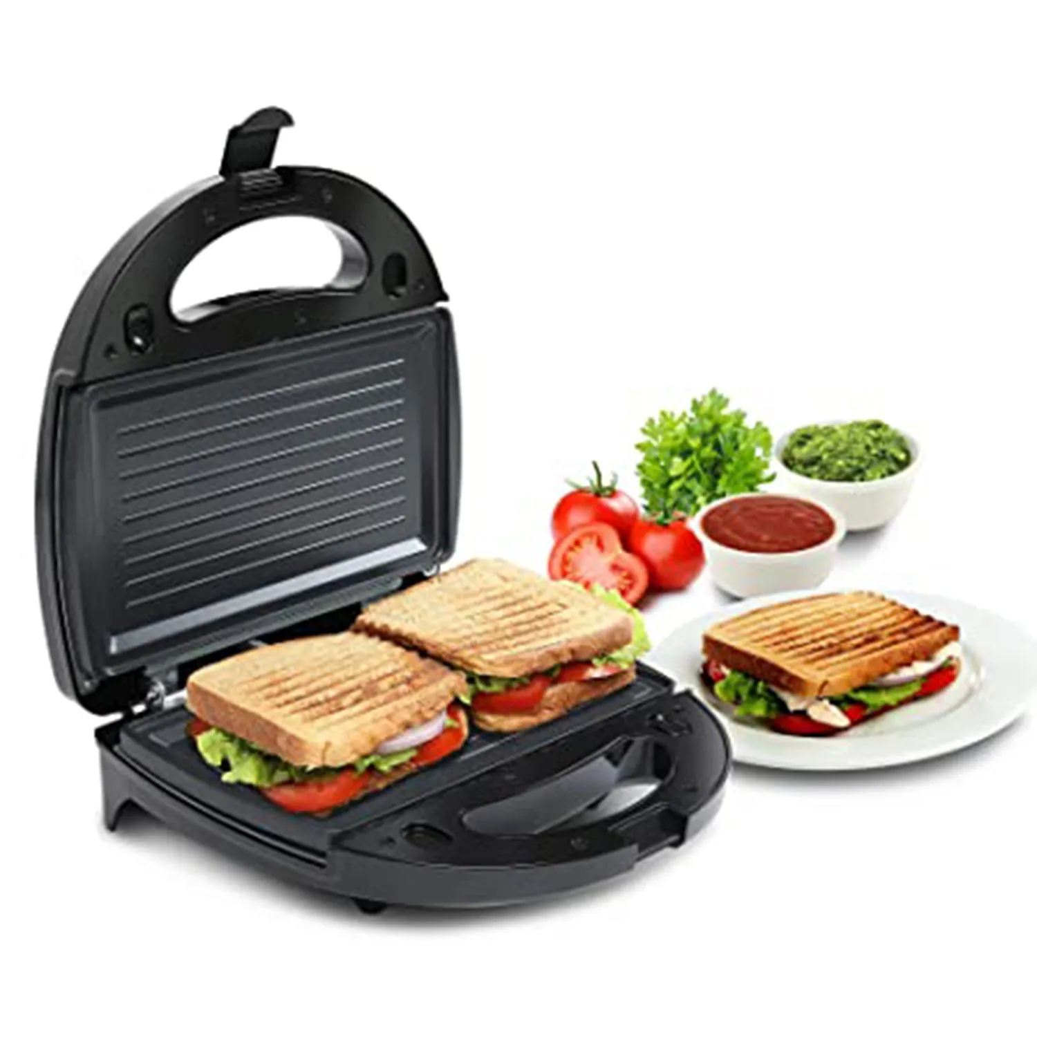 2818 Sandwich Maker Makes Sandwich Non-Stick Plates| Easy to Use with Indicator Lights Sandwich toaster