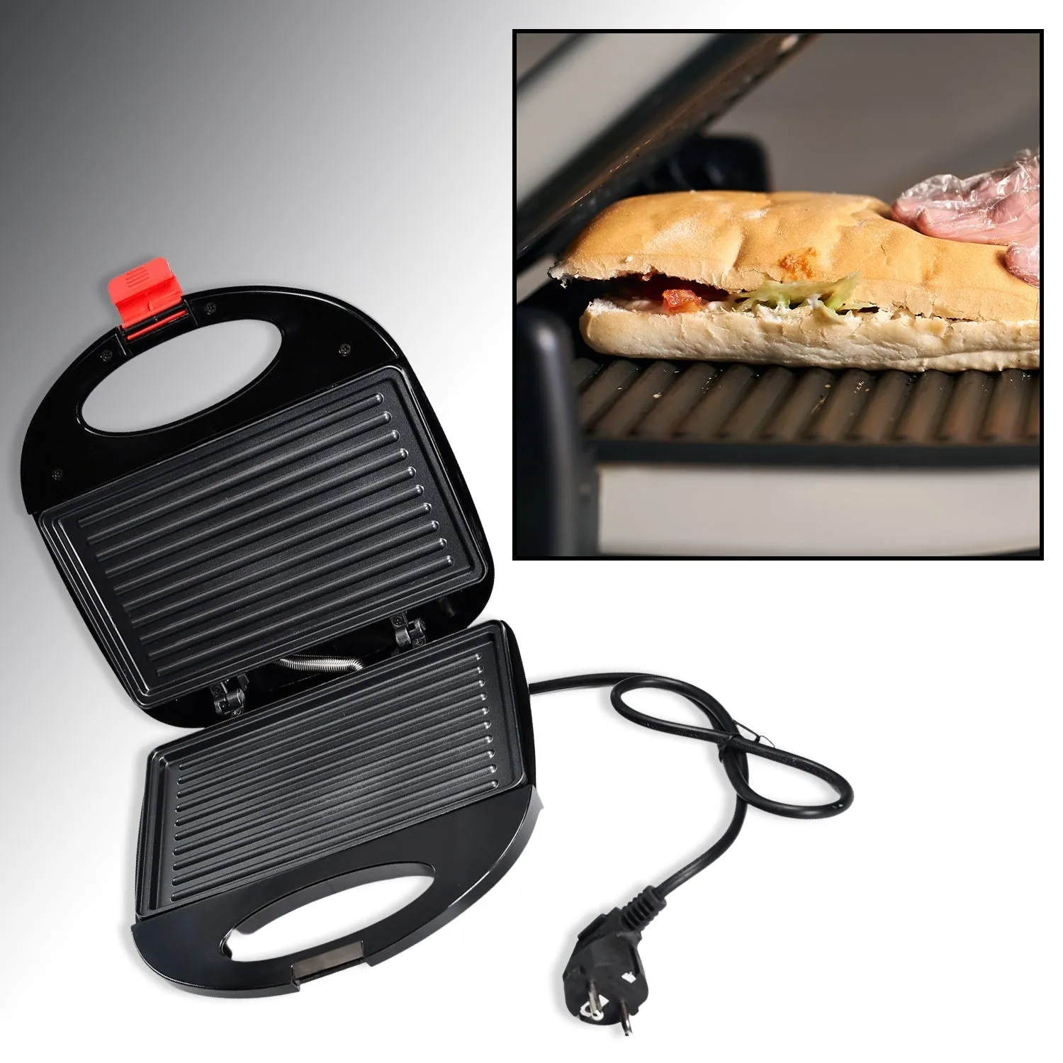 2818 Sandwich Maker Makes Sandwich Non-Stick Plates| Easy to Use with Indicator Lights Sandwich toaster