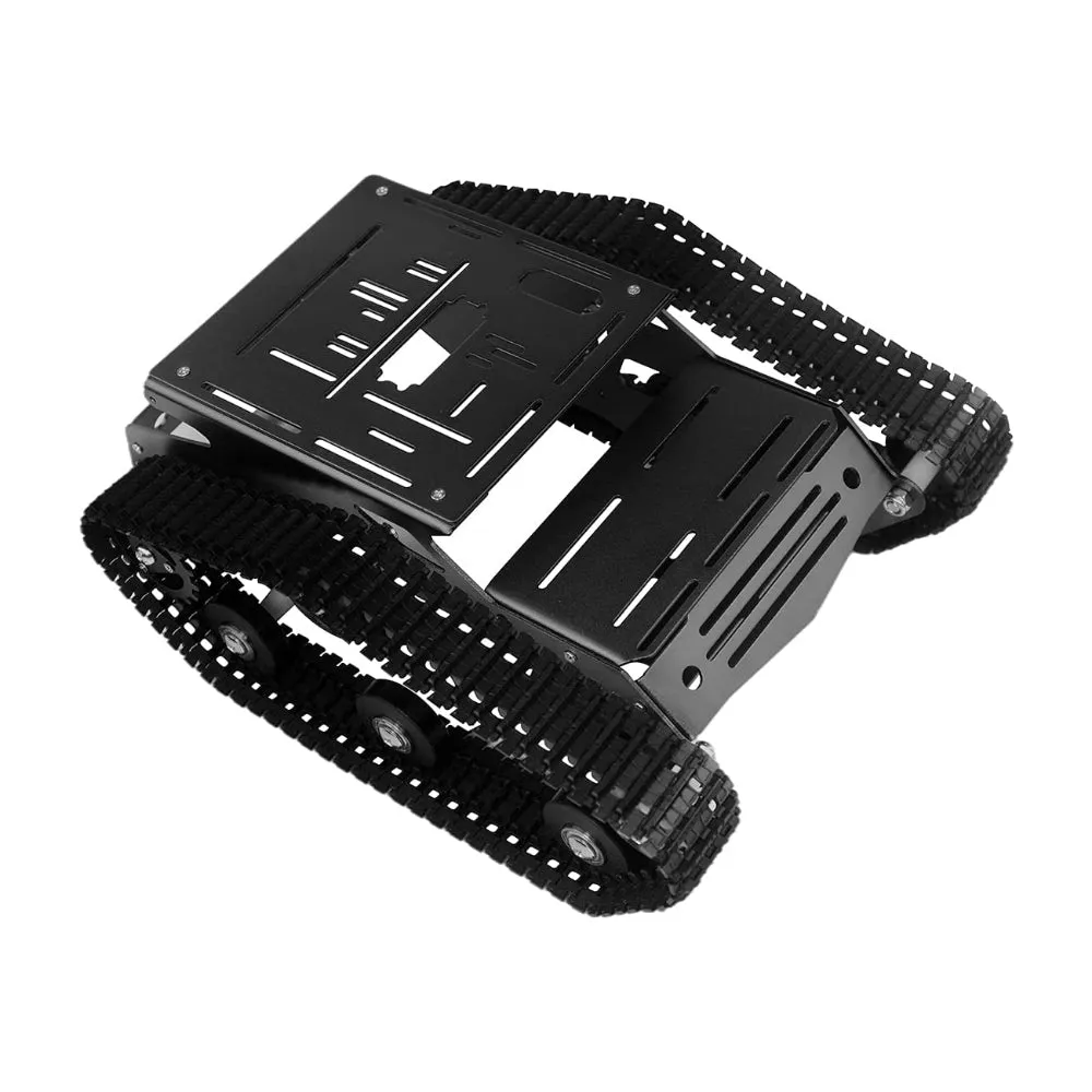 2WD Export Quality tank chassis smart car crawler robot Chassis - Black