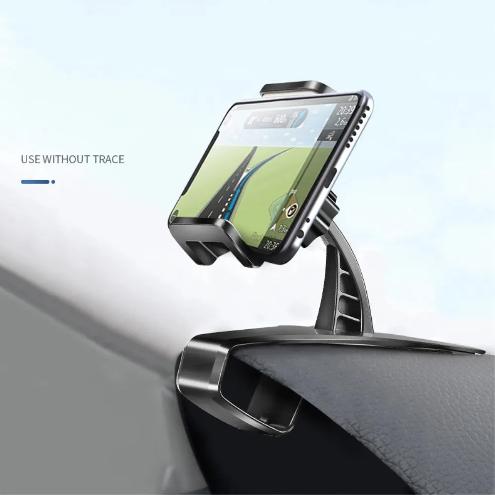 3 in 1 Car GPS Smartphone Holder: Dashboard / Visor Clamp   AC Grid Clip for Swipe Konnect 5.1 - Black