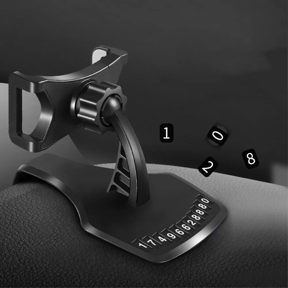 3 in 1 Car GPS Smartphone Holder: Dashboard / Visor Clamp   AC Grid Clip for Swipe Konnect 5.1 - Black