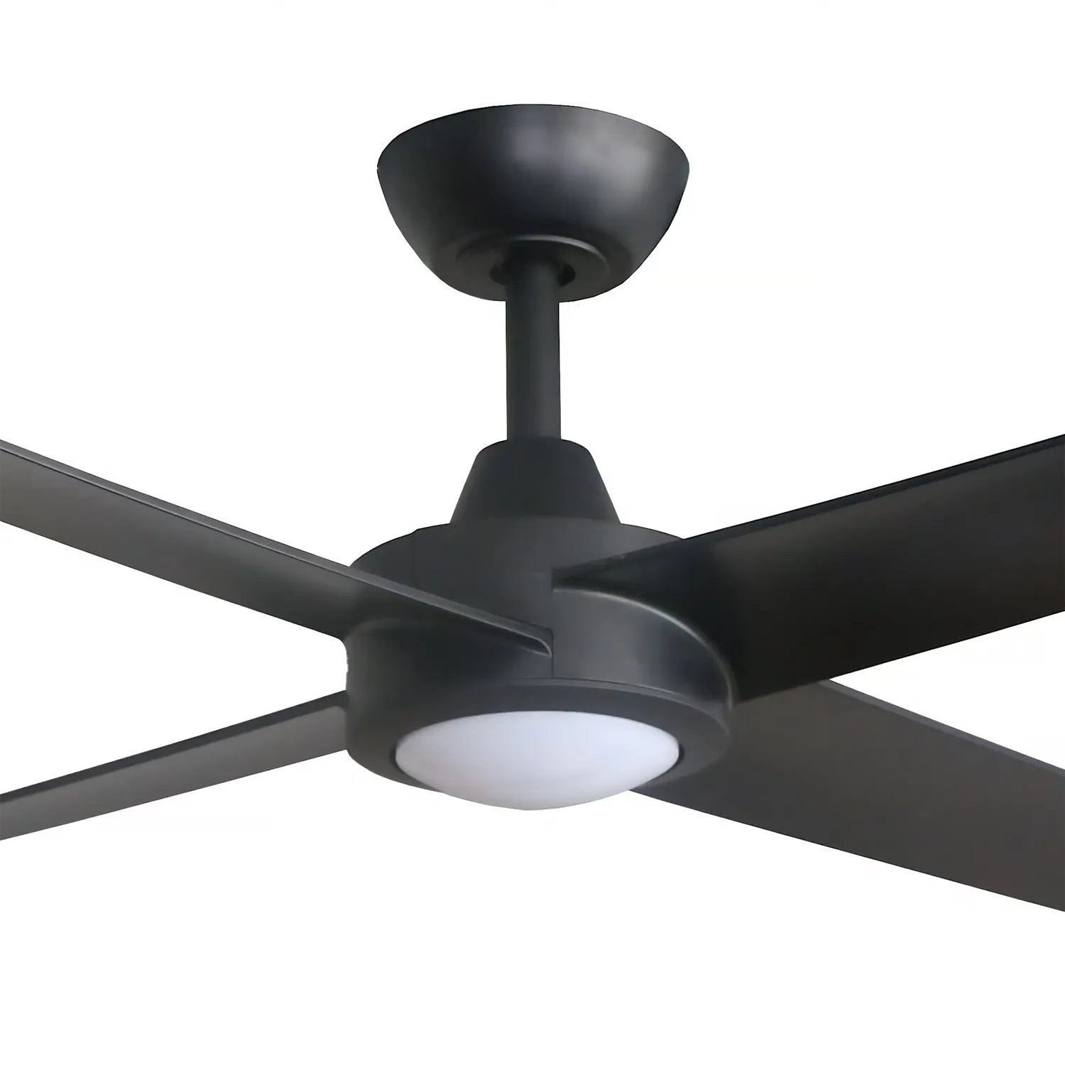 48" Ambience DC Ceiling Fan Black, White with Light AMB48XXLED 360 innovations