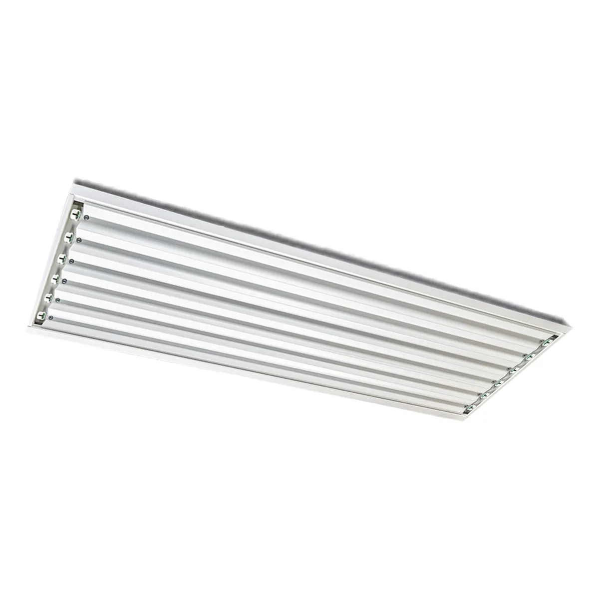4ft LED Ready High Bay, 6 T8 Lamp, Double End Wiring, Bulbs Not Included