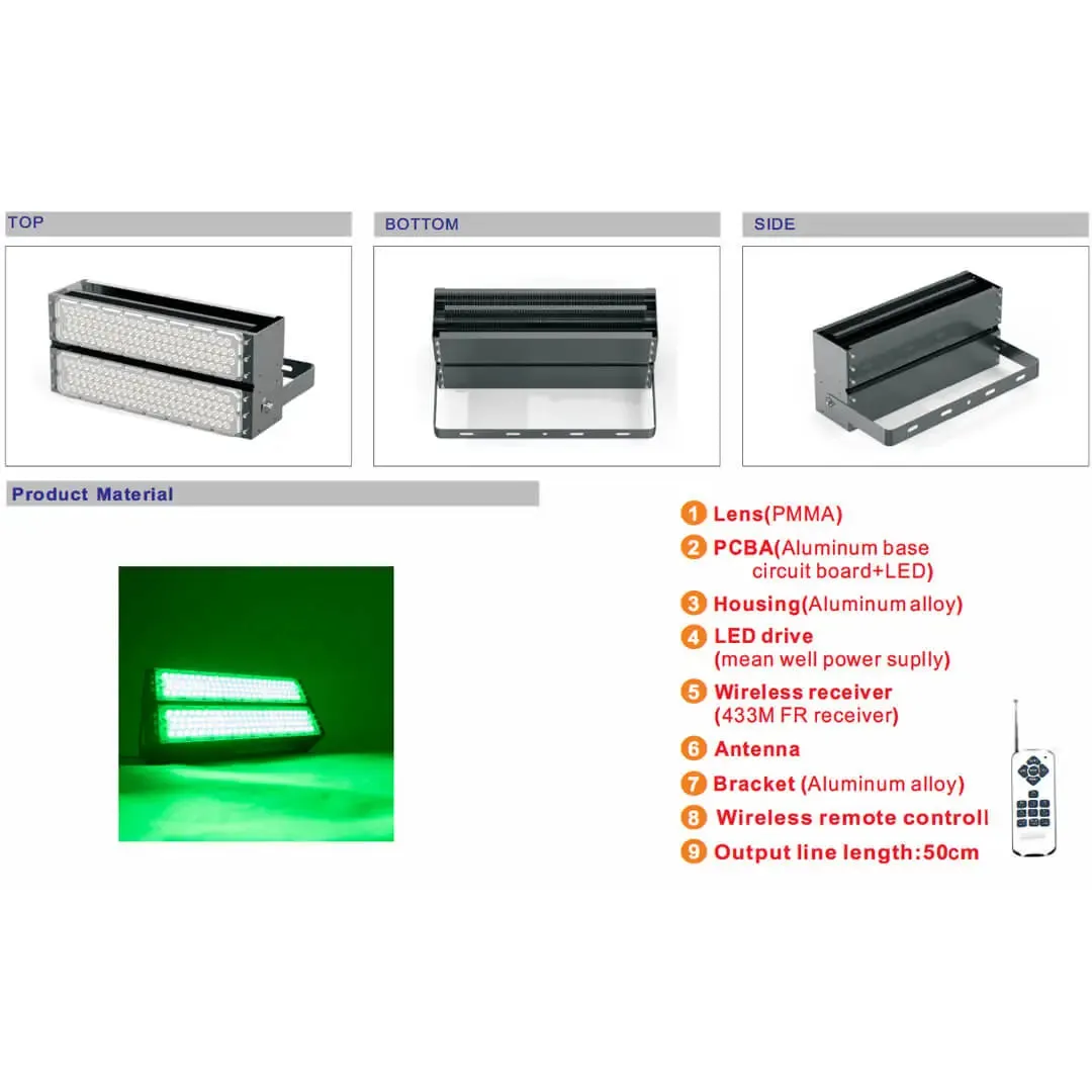 500w RGBW Floodlight with 36V Transformer