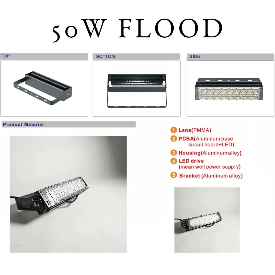 50w Blue Floodlight (36V)