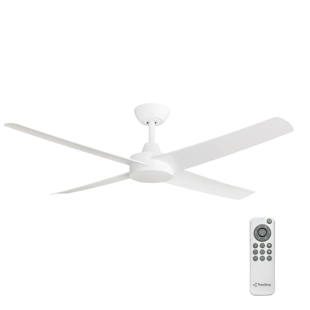 52" Ambience DC Ceiling Fan Black, White AMB52XX 360 innovations