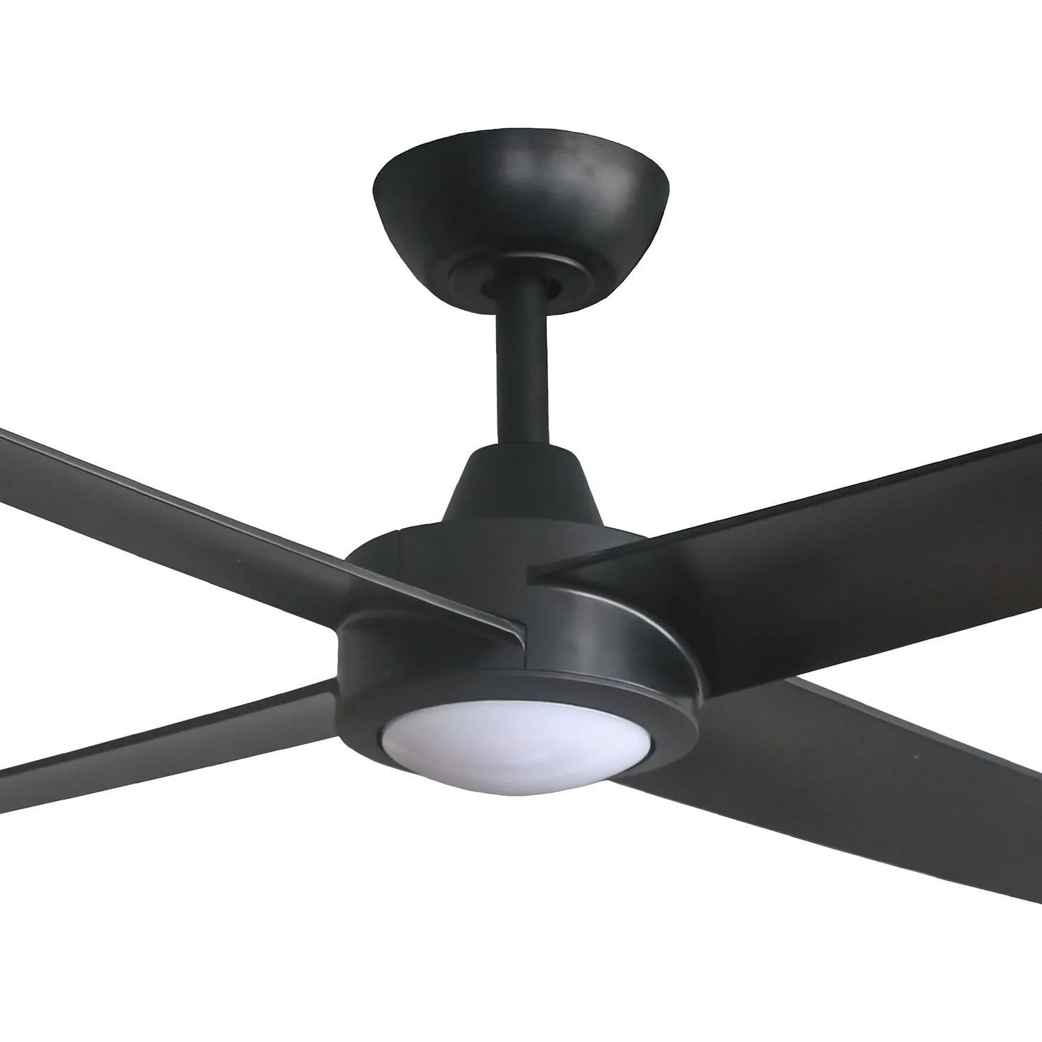 52" Ambience DC Ceiling Fan Black, White with Light AMB52XXLED 360 innovations