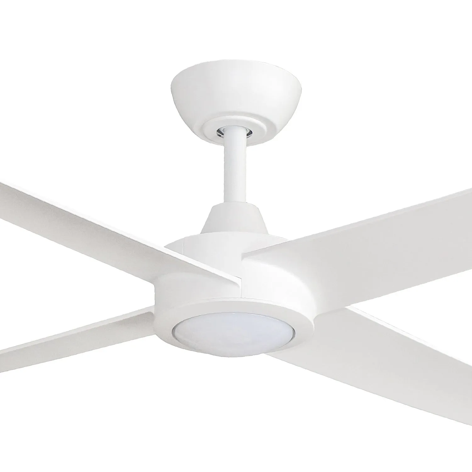 52" Ambience DC Ceiling Fan Black, White with Light AMB52XXLED 360 innovations