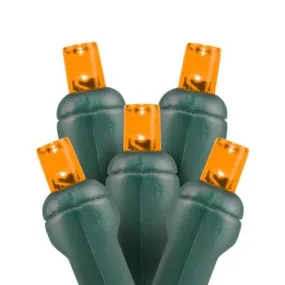 5mm LED Christmas Lights 50L Orange