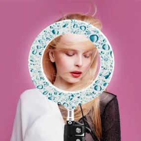 6 inch LED Ring Light Fill Light For Makeup Streaming Selfie Beauty Photography B Makeup Mirror Light-Blue