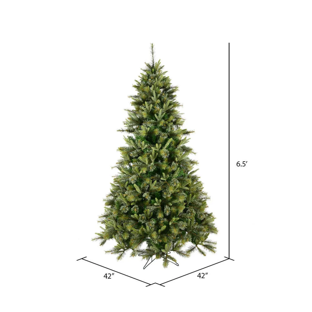 6.5' Cashmere Slim Artificial Christmas Tree Multi-Colored Dura-Lit® LED Lights