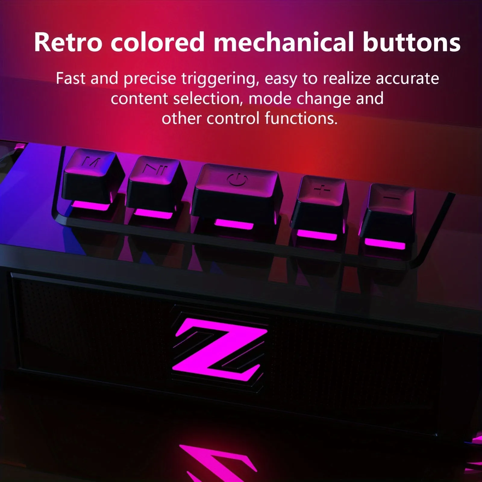 9-LED Multicolored Light Effects Computer Speaker - Wireless Stereo Surround Sound with Built-in Microphone, Rechargeable Lithium Battery, and USB Power Mode