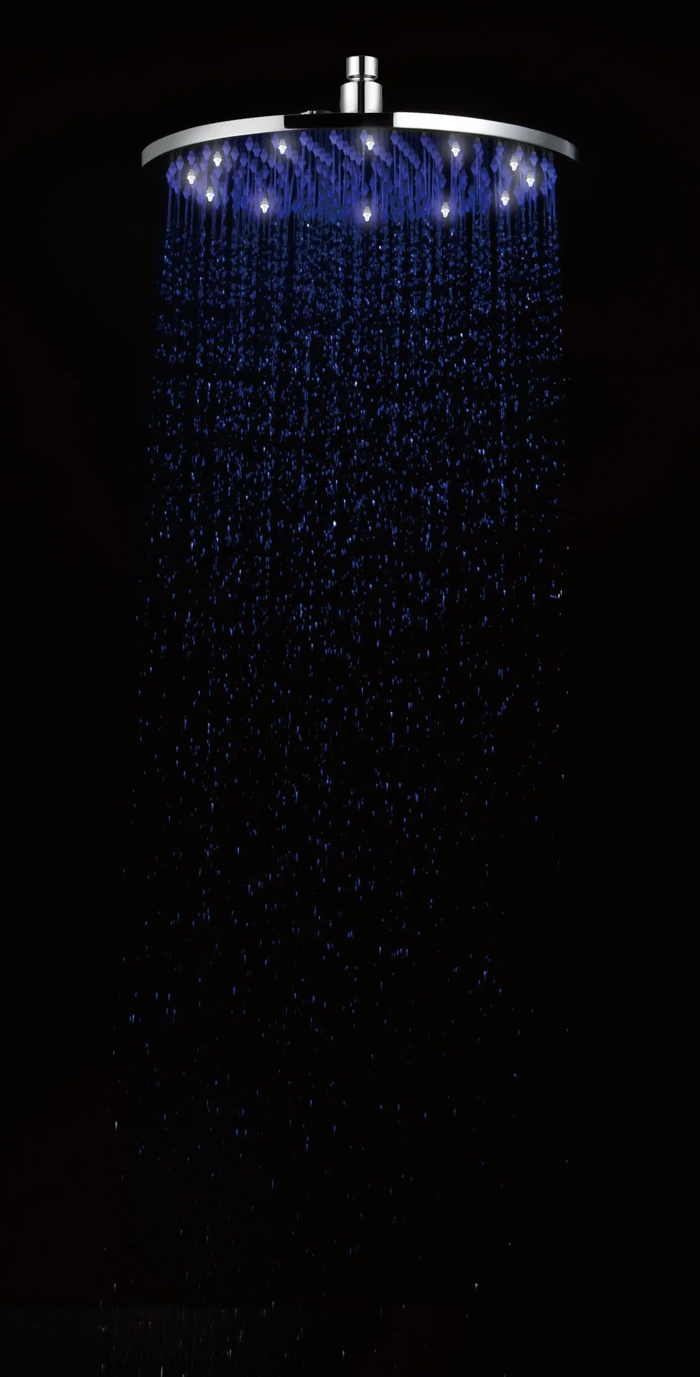 ALFI brand LED12R 12" Round Multi Color LED Rain Shower Head