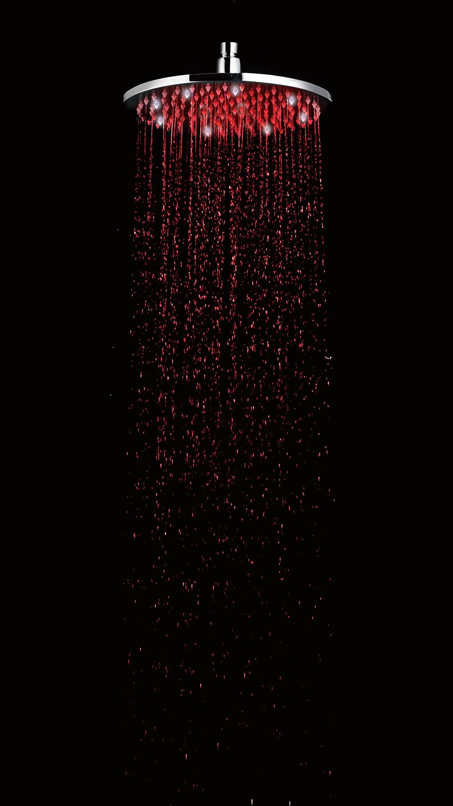 ALFI brand LED8R 8" Round Multi Color LED Rain Shower Head
