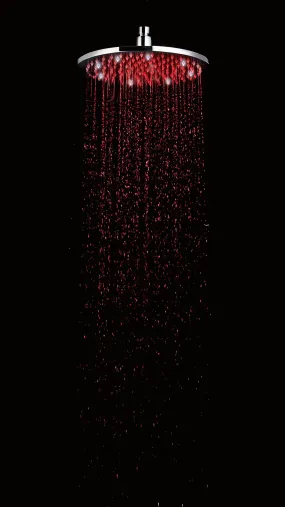 ALFI brand LED8R 8" Round Multi Color LED Rain Shower Head