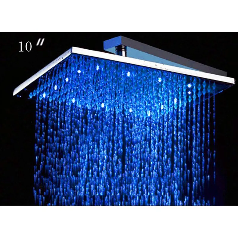 ALFI LED5005 10" Square Multi Color LED Rain Shower Head