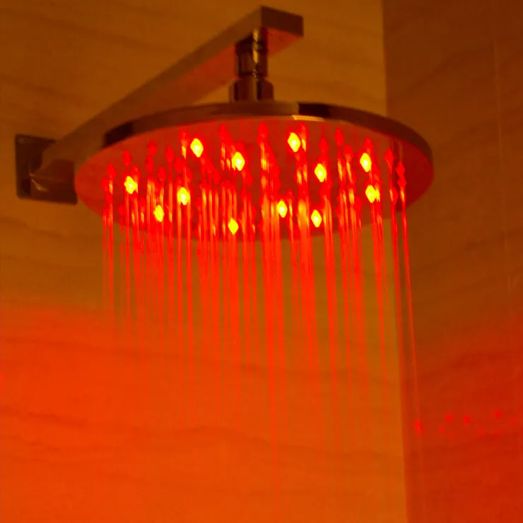 ALFI LED5006 10" Round Multi Color LED Rain Shower Head