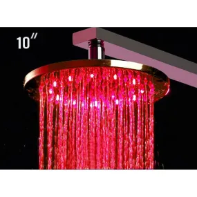 ALFI LED5006 10" Round Multi Color LED Rain Shower Head