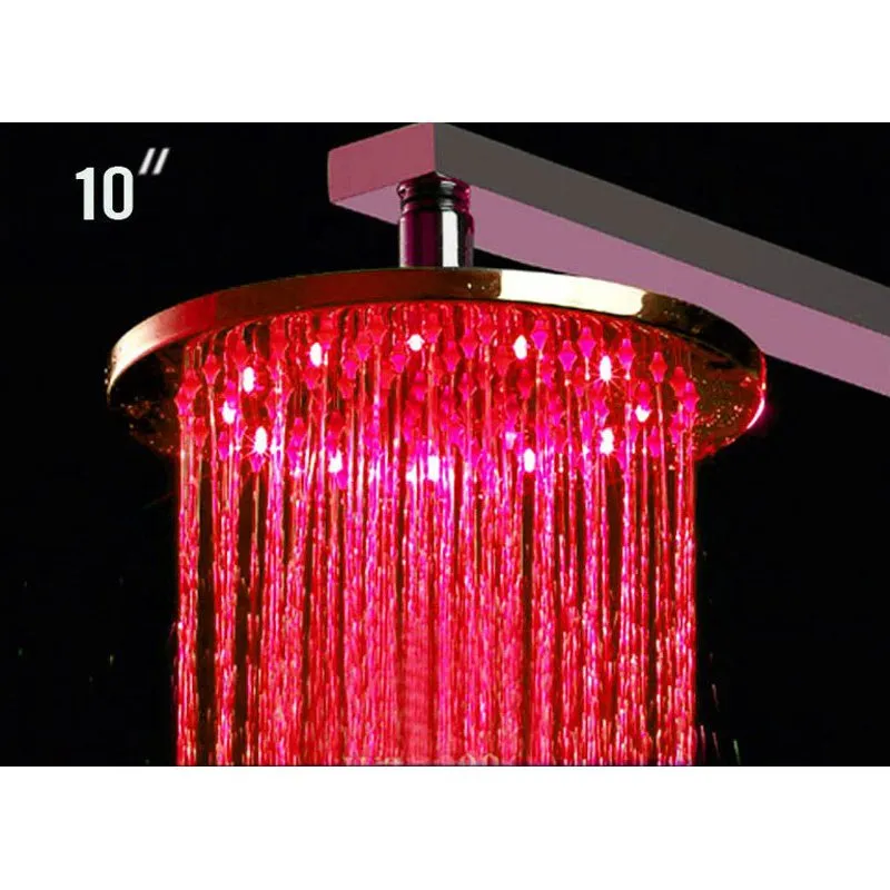 ALFI LED5006 10" Round Multi Color LED Rain Shower Head
