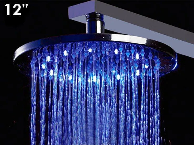 ALFI LED5007 12" Round Multi Color LED Rain Shower Head