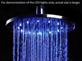 ALFI LED5012 16" Round Solid Stainless Steel Multi Color LED Rain Shower Head