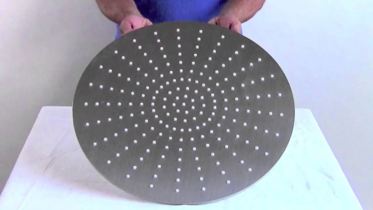 ALFI LED5015 20" Round Solid Stainless Steel Multi Color LED Rain Shower Head