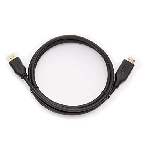 Amazon Basics DisplayPort to HDMI Cable, Uni-Directional, 4K@30Hz, 1920x1200, 1080p, 6 ft, Black