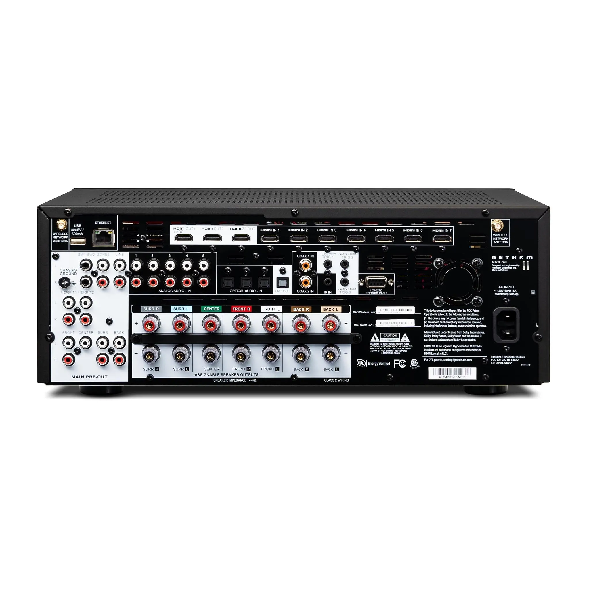 Anthem MRX 740 8K Home Theater Receiver