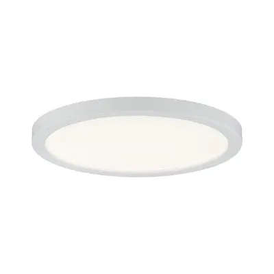 Areo Round LED Recessed Panel 120mm Warm White - White