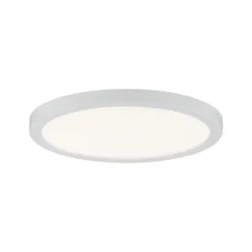 Areo Round LED Recessed Panel 120mm Warm White - White