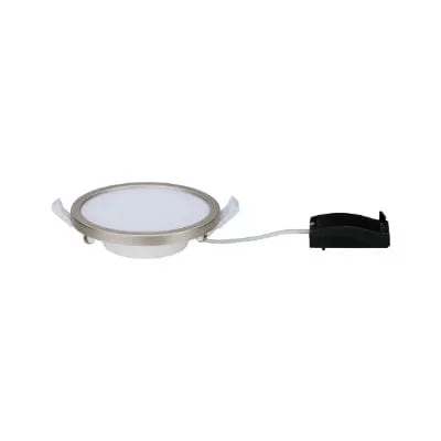 Areo Round LED Recessed Panel 120mm Warm White - White
