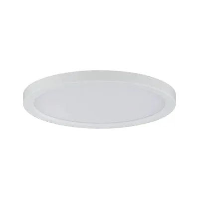 Areo Round LED Recessed Panel 120mm Warm White - White