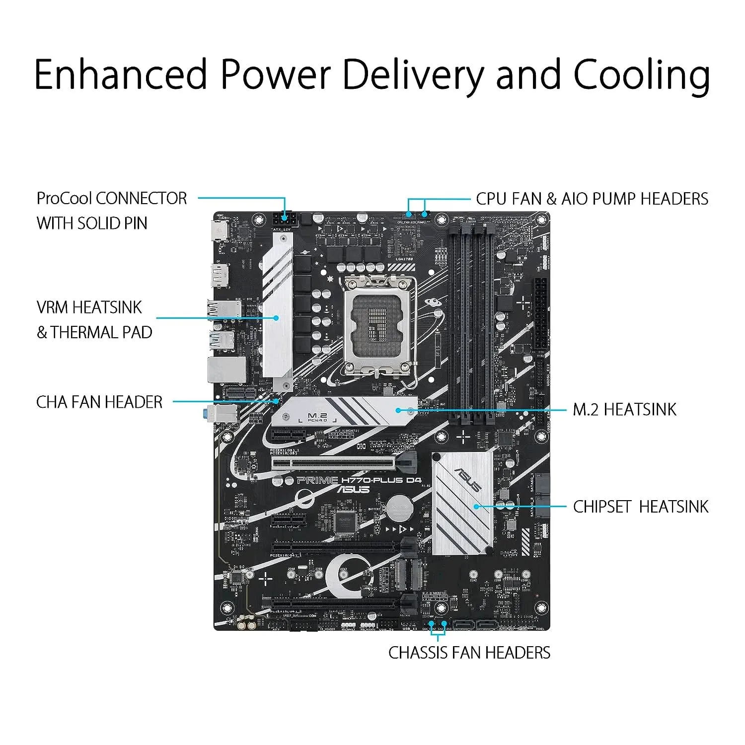 ASUS PRIME H770 PLUS DDR4 INTEL LGA1700 MOTHERBOARD