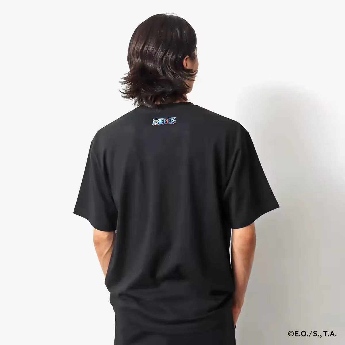 ATMOS × ONE PIECE WANTED POSTER BOX LOGO T-SHRTS BLACK X KID