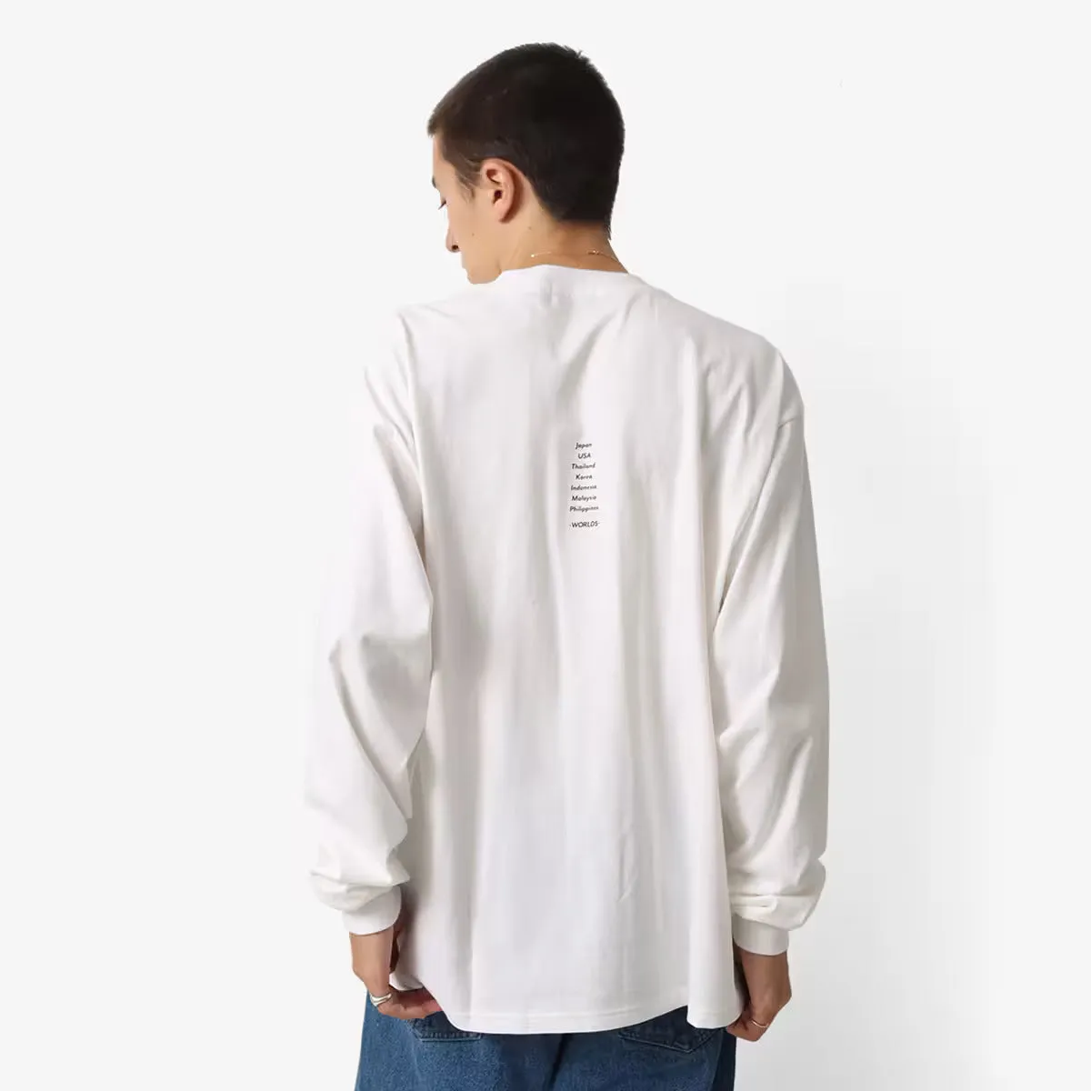 ATMOS SHOP LIST LOGO LS T SHIRTS