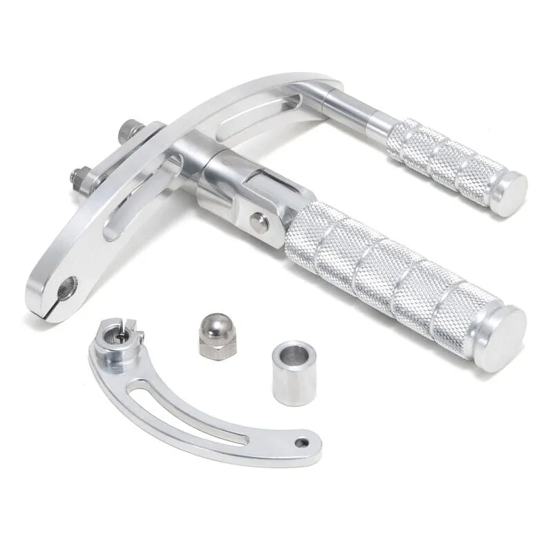Attitude Inc Billet Forward Control kit, Polished,  4 in Forward, For Harley-Davidson Street Glide 1997-2008, Kit
