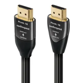 Audioquest Pearl | Câble HDMI actif - Transfert jusqu'à 8K Ultra HD - HDR - eARC - 18 Gbps - 7.5 Mètres