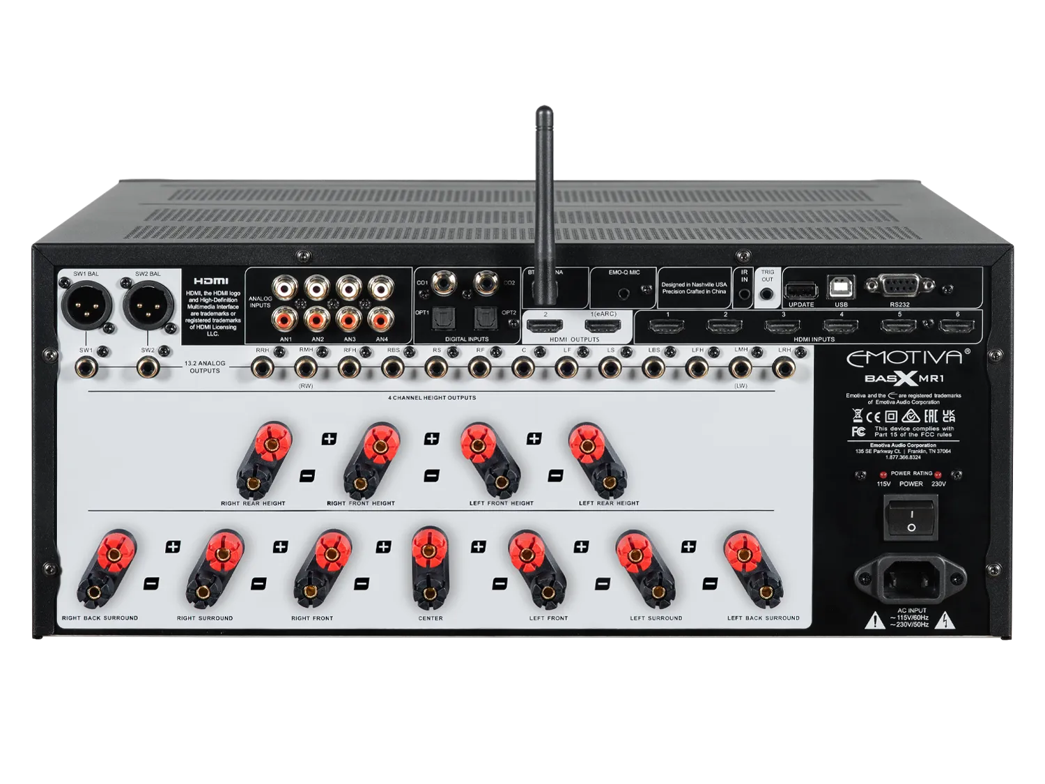 BasX MR1 11.2 Channel Dolby Atmos® & DTS:X™ Cinema Receiver