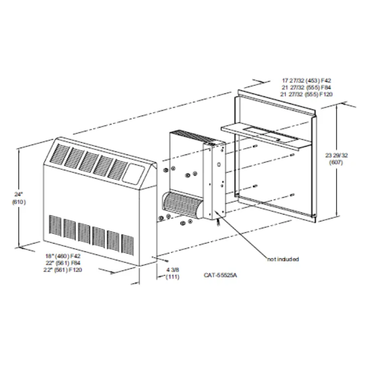 Beacon-Morris F120 Twin-Flo III Surface Mount Cabinet Kit