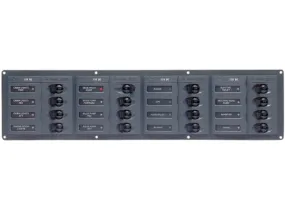 BEP 12V DC Circuit Breaker Panel 16 Way - Horizontal - No Meters