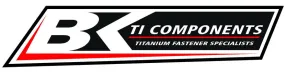BK Ti Components Titanium Wilwood Inboard Caliper Mount Bolts 2 of 7/16 Unc x 1 1/2in Drilled for Lockwire Hex 11/16in