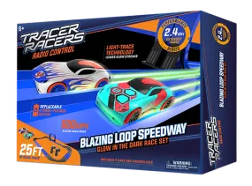 Blazing Loop Glow in the Dark RC Slot Car Racing 25ft Track