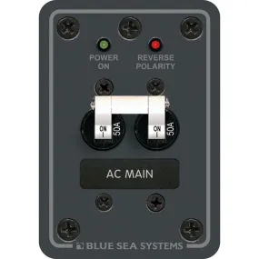 Blue Sea 8079 AC Main Only Circuit Breaker Panel - White Switches [8079]