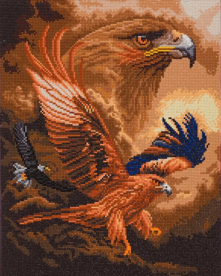 CAK-A152L "Eagle Sky" 40x50cm Crystal Art Kit