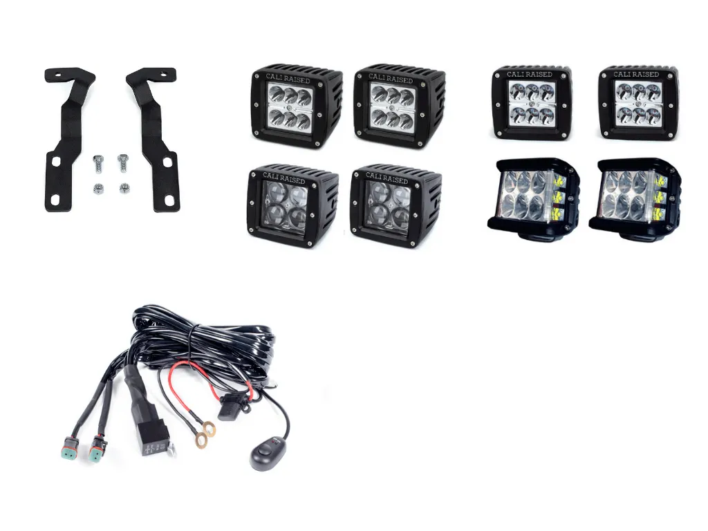 Cali Raised Low Profile Ditch Light Combo - 2005-2015 Toyota Tacoma