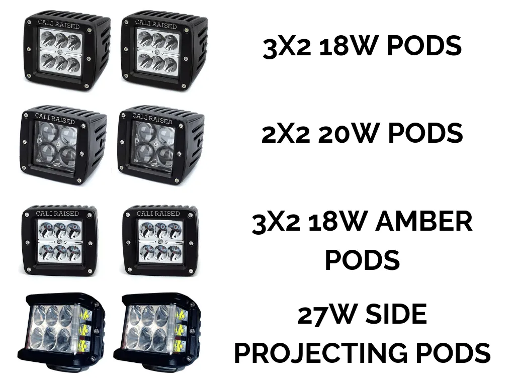 Cali Raised Low Profile Ditch Light Combo - 2005-2015 Toyota Tacoma